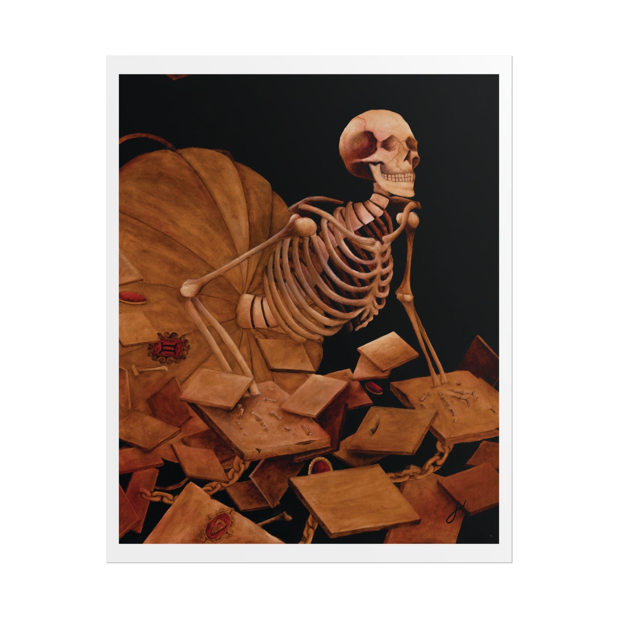 Impresión de pintura al óleo original