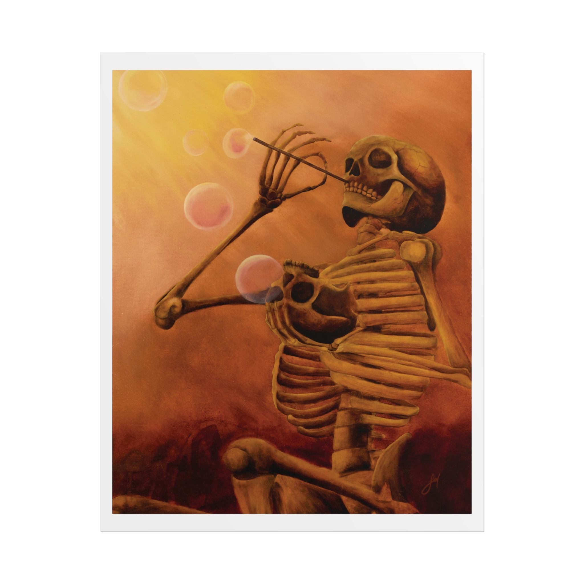 Impresión de pintura al óleo